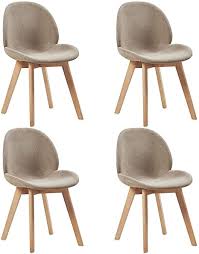 Küchenstühle runden deine essgruppe in der küche ab und sorgen für einen hohen sitzkomfort bei den täglichen mahlzeiten. Setsail 4 X Esszimmerstuhle Skandinavisch Kuchenstuhle Polsterst Stuhl Schone Form Bequeme Stuhle Stoff Leinen Holz Beige Grau Amazon De Kuche Haushalt