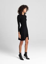 A L C Hadley Dress In Black Dresses Fashion Hem Style