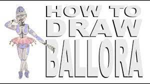How to draw Ballora (FNaF) - YouTube