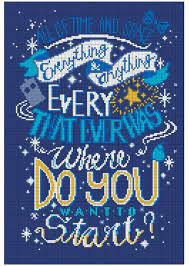 Doctor Who Quote Quot All Of Time And Space Everything And Anything Every Star That Ever Was Quot Cross Stitch Cross Stitch Patterns Cross Stitch Silhouette