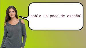 Translate just a little bit. How To Say I Speak Spanish A Little Youtube