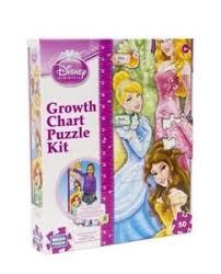 Details About Disney 50 Piece Disney Princess Growth Chart Puzzle Kit Brand New Ages 6