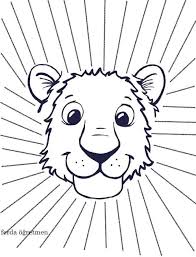 Aslan Okul Oncesi Sanat Etkinligi Boyama Kesme Yuvarlama Hayvan El Sanatlari Okul Oncesi Sanat