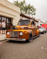 Image result for Chrome Yellow 1950 Ford Truck