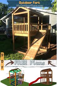 Download dozens of shed, barn, garage, studio and workshop plans, right now. How To Build An Outdoor Fort Outdoor Forts Fort Plans Backyard Fort