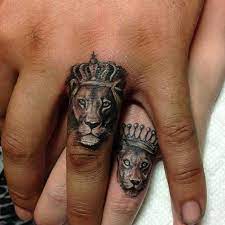 King And Queen Tattoos For Men Lion Tattoo Cute Couple Tattoos Queen Tattoo