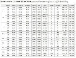 Men S Suits Jacket Size Chart Mens Shirt Pattern Mens Suits Sewing Measurements