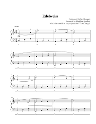 Moonlight sonata (1st mvt) (easy version) trad. Edelweiss Sound Of Music For Easy Piano Sheet Music For Piano Solo Musescore Com