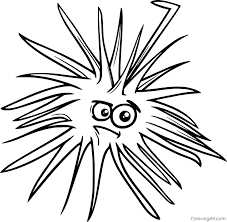 (use freely except to sell). Sea Urchin Coloring Pages Coloringall