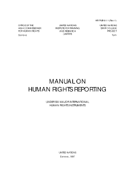 Manual On Human Rights Reporting Pt 1 By James Molnar Issuu