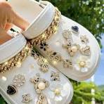 18-Piece Bear Rose Heart Flower Star DIY Detachable Decorative Accessories, Perfect for Sandals Flip Flops Garden Shoes Beach Shoes Purple one-size