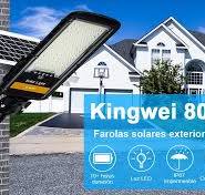 Amazon.com: Luces solares de calle de 80 W para exteriores ...