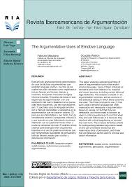 P using emotive language in advertising. Pdf The Argumentative Uses Of Emotive Language