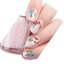 Channel steph stone and paint the little floral accents in a variety of bright colors, or keep them in all the same tone or color family if you want a more understated version. Dear Bride Floral Nail Art For A Spring Bride Floral Manicures