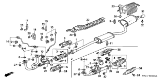 18030 S9v A02 Genuine Honda Muffler Set Exhuast