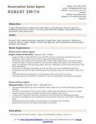 Reservation Sales Agent Resume Samples Qwikresume