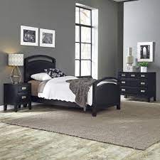 Home Styles Prescott 3 Piece Black Twin Bedroom Set 5514 4021 The Home Depot Twin Bedroom Sets Bedroom Sets Queen Black Bedroom Sets