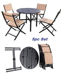 Not only are 2 x 4's inexpensive and easy to work with, they this diy 2 x 4 table and chair set can be built with ease in a single afternoon with these easy to follow, step by step plans that include complete material. Round Patio Dinning Set Clearance Outdoor Bistro Folding Table Chairs Furniture Roundpatiodinning Furniture Chair Summer Furniture Dinning Set