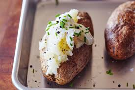 I plan on cooking ribs tomorrow afternoon and serving with baked potatoes and sweet corn. How To Bake Potato In Foil Two Other Easy Baked Potato Methods Kitchn