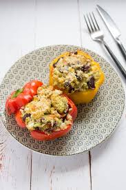 Poivrons Farcis Au Quinoa Et Feta Godiche Poivrons Farcis Au Quinoa Recette Poivron Farci Recette Poivron
