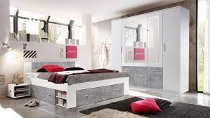 Ihr ansprechpunkt für qualität und fachmännisches können wann es um die fertigung von massivholz möbeln, nach wunsch und maß in kombination mit verschiedene andere. Schlafzimmer Stefan Box 5 Bett Schrank Weiss Beton 180x200