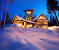 Winter Cabin Fireplace