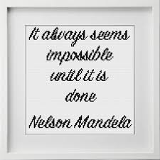 Point De Croix Nelson Mandela Modele Pdf Citation Telechargement Immediat De La Boutique Crossstitchtop Sur Etsy Write To Me Writing Reference
