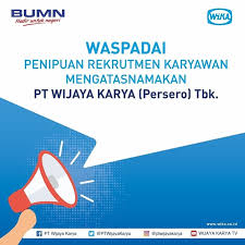 Jl roxy mas pusat 116a jakarta pusat. Waspadai Penipuan Lowongan Kerja Yang Mengatasnamakan Pt Wijaya Karya Persero Tbk Atmago