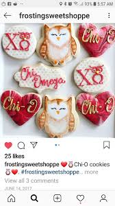 Chi Omega Cookies Cookie Decorating Cookies Sugar Cookies