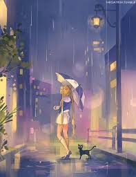 Bishoujo Senshi Sailor Moon Crystal Megatruh Bishoujo Senshi Sailor Moon Luna Sailor Moon Tsukino Usagi Rain Twin Buns Pretty Guardian Sailor Moon Sailor Moon Usagi Sailor Moon Fan Art