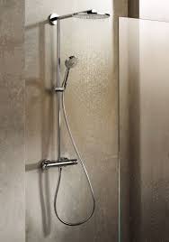 Hansgrohe Shower System In A Bathroom Setting The Actual Product Was Pinned Previously From Amazon Hansgr Shower Systems Shower Panels Hansgrohe Shower Head