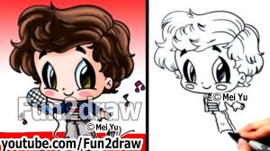 Design free logo online brings you the newest, most advanced online 3d logo creator app. One Direction Harry Styles Drawing Tutorial 1d Chibi How To Draw Art Lessons Fun2draw Youtube