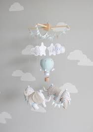 Mobile Baby Elefante Elefanti E Hot Air Balloon Nursery Elephant Baby Mobile Travel Theme Nursery Baby Mobile