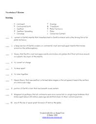 Use the figure above to answer the following questions. Sea Floor Spreading Lesson Plans Worksheets Lesson Planet