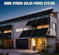 ECO-WORTHY Complete Off-Grid Solar Power System - 10000W 120/240V Output |  20.48kWh/61.44kWh Lithium Battery | 4920 Watts/14760Watts PV Input