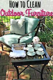 How To Clean Outdoor Furniture Without Going Broke Clean Outdoor Furniture Clean Patio Diy Outdoor Furniture
