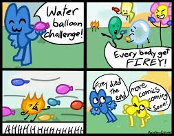 BFB Comic by Rainbow Evee | Ship art, Water balloons, Rainbow