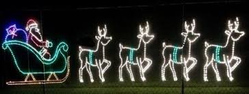 Commercial Santa Sleigh Reindeer Outdoor Led Lighted Decoration Steel Wireframe Christmas Decor Diy Outdoor Christmas Decorations Christmas Lights