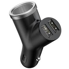 Shop for car cigarette lighter adapters at walmart.com. Baseus Y Type 3 4a Car Charger 2xusb And Extended Cigarette Lighter Port Black Black Price Dice Bg