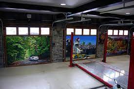 Garage door paint garage doors cool garages painted doors painted walls door murals door stickers 3d street art garage shop. Hand Painted Murals On Garage Doors Custom Garage Storage Solutions Vault