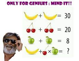 Find the apple in picture puzzle answers. Banana Cherry X Apple Cool Math Puzzles Only For Geniuses