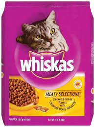 Whiskas Dry Cat Food Meaty Selections Chicken Turkey 15 Lb Bag Cat Food Reviews Best Cat Food Cat Food