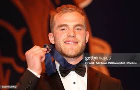 Brownlow Medallist Tom Mitchell of the Hawks poses for a photograph... News  Photo