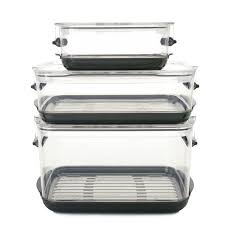 Plastic storage containers on sale. Progressive International Prepworks Prokeeper 3 Piece Food Storage Container Set Walmart Canada