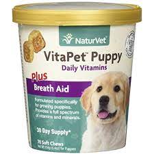 Naturvet 70 Count Vitapet Puppy Plus Breath Aid Soft Chews Learn More By Visiting The Image Link This Is An Aff Puppy Vitamins Dog Vitamin Daily Vitamins