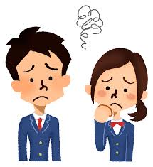 悩む高校生の無料イラスト | フリーイラスト素材集 ジャパクリップ さん