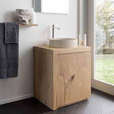 Mobili da bagno effetto legno in vendita online moderni, eleganti e adattabili ad ogni stile. Mobile Bagno In Legno Massello Di Rovere Modello Spock Falegnameria900 Mobili In Legno Su Misura