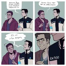 Bonesbunns Rk900 Tests Out His Voice Copying Ability On His New Partner Detroit Become Human Detroit Become Human Connor Detroit