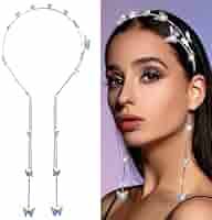WLLHYF Silver Butterfly Headband Tassel Vintage Decorative Rhinestone  Wedding Fairy Crystal Hair Accessories Fashion Women Girls : Amazon.com.be:  Beauty
