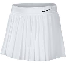 The 100% polyester inner shorts supply support and storage for essentials, while the side slit promotes a wide range of motion. Nike Victory Women S Tennis Skirt White